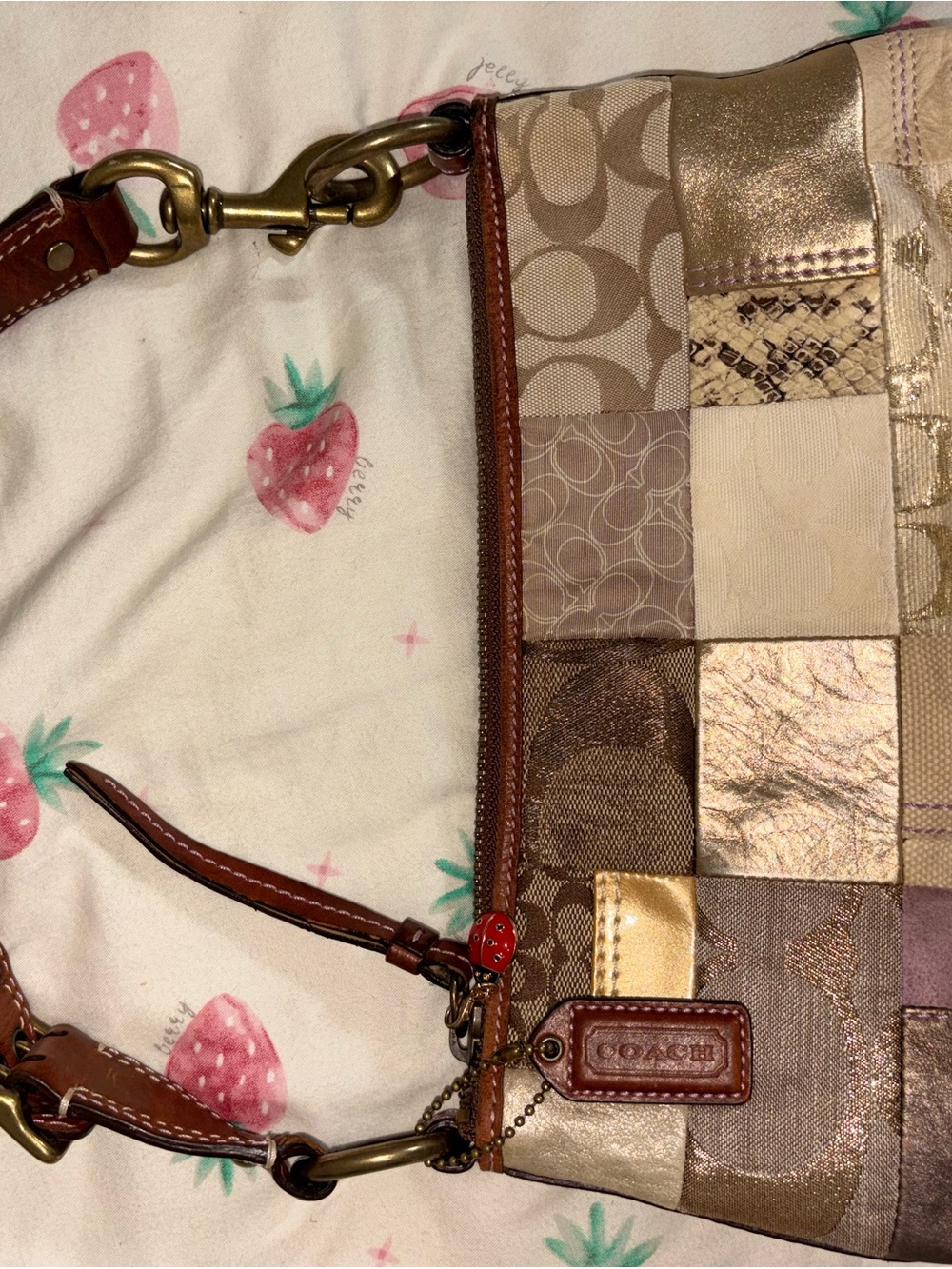 Coach Rare Patchwork Shoulder Bag💜